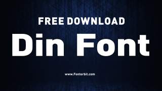 DIN Font Features and Design Inspiration