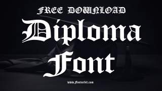 Explore The Unique Features Of Diploma Font