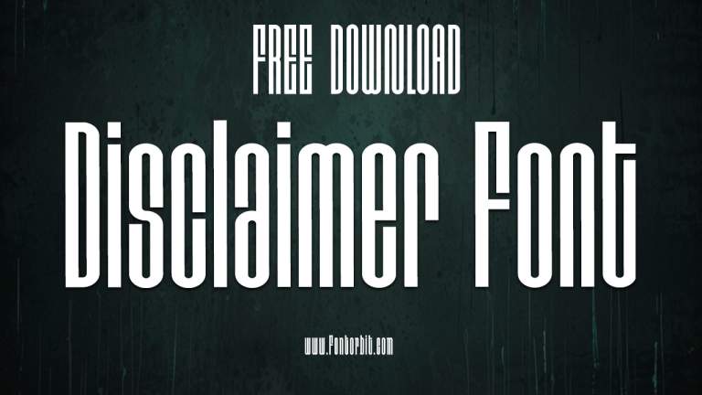 How Disclaimer Font Enhances Your Project’s Look