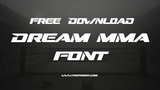 Dream MMA Font: Power And Style In Every Letter