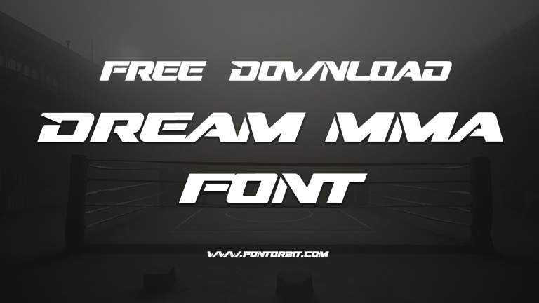 Dream MMA Font: Power And Style In Every Letter