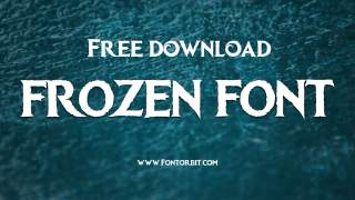 Frozen Font Inspiration For Creative Projects