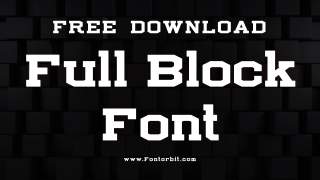Full Block Font Perfect Choice For Bold Designs
