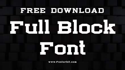 Full Block Font Perfect Choice For Bold Designs