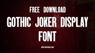 Gothic Joker Display Font: Perfect For Eye-Catching Designs