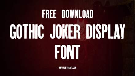 Gothic Joker Display Font: Perfect For Eye-Catching Designs