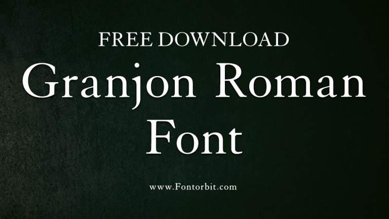 Granjon Roman Font: Timeless Elegance In Typography