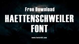 Haettenschweiler Font: A Bold Choice For Typography