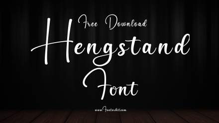 Hengstand Font: A Refined Handwritten Typeface For Elegant And Personal Designs