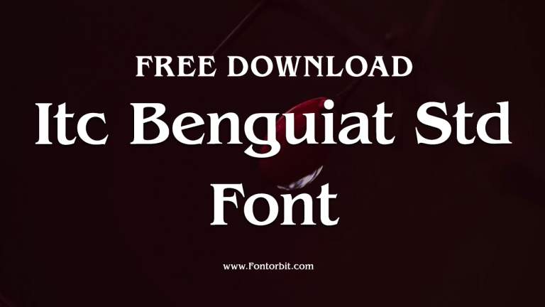 History And Style Of ITC Benguiat Std Font