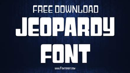 Jeopardy Font: A Unique Typeface For Designers
