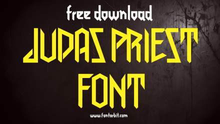 Judas Priest Font: The Bold Typeface For Rock And Metal Projects