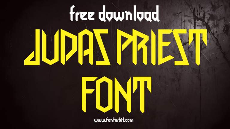 Judas Priest Font: The Bold Typeface For Rock And Metal Projects