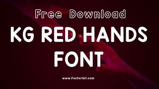 KG Red Hands Font: Perfect For Playful And Unique Designs