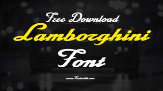 Lamborghini Font Features and Typography Secrets