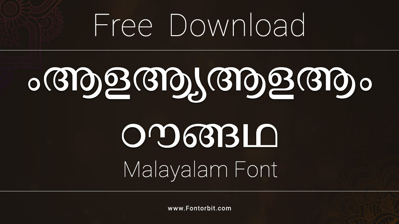 Malayalam Font