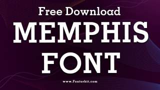 Memphis Font: Classic Geometric Slab Serif For Modern and Retro Designs