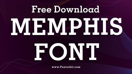 Memphis Font: Classic Geometric Slab Serif For Modern and Retro Designs