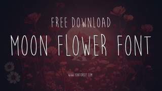 Moon Flower Font | Beautiful For Creative Projects