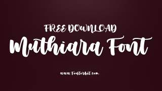 Bring Harmony To Your Designs With Muthiara Font