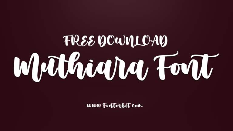 Bring Harmony To Your Designs With Muthiara Font