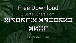 Why Q Bert’s Funeral Font Stands Out In Design