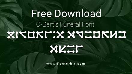 Why Q Bert’s Funeral Font Stands Out In Design