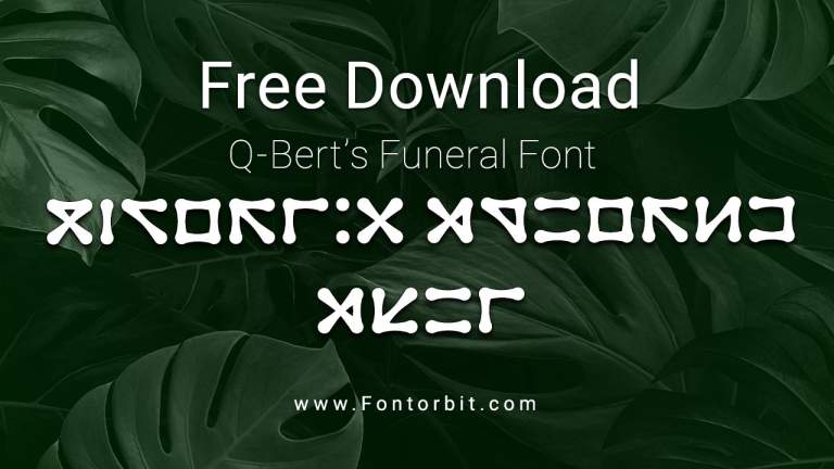 Why Q Bert’s Funeral Font Stands Out In Design