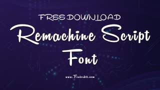 Remachine Script Font: Perfect For Creative Projects