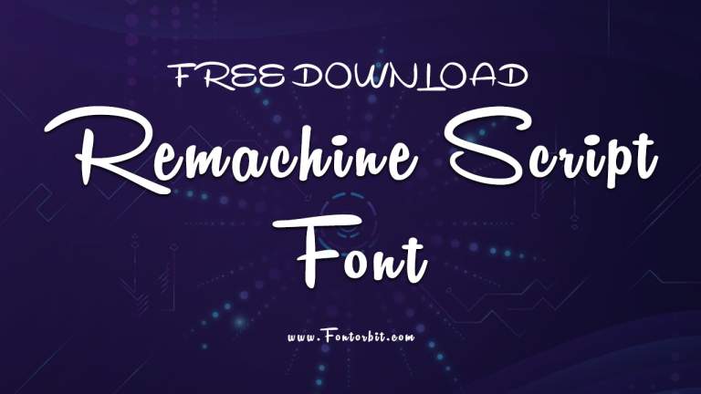 Remachine Script Font: Perfect For Creative Projects