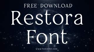 Restora Font A Classic Serif Typeface For Creatives
