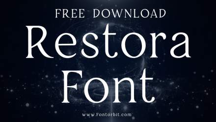 Restora Font A Classic Serif Typeface For Creatives