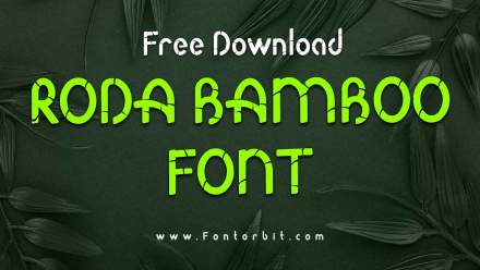 Unlock The Potential Of Roda Bamboo Font In Your Work