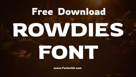 Rowdies Font: A Bold Choice For Your Typography Needs