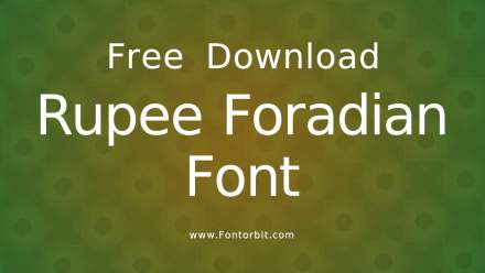 Rupee Foradian Font: A Unique Typeface For Creative Projects
