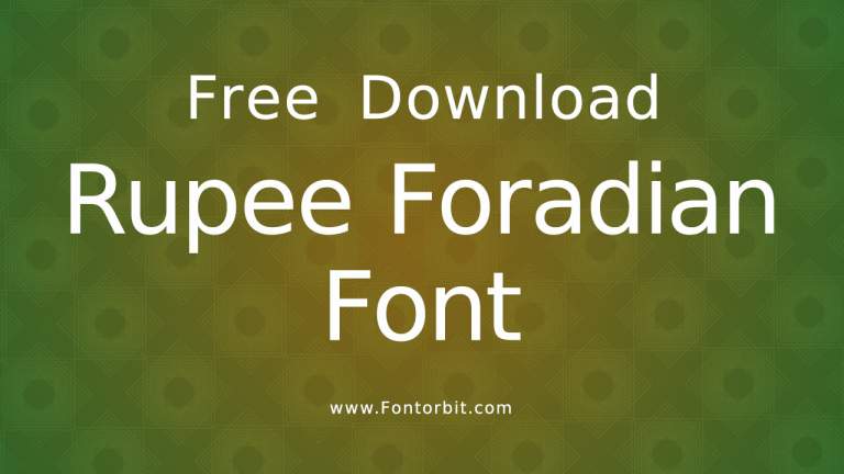 Rupee Foradian Font: A Unique Typeface For Creative Projects