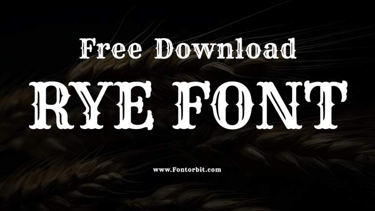 Enhance Your Designs With Rye Font
