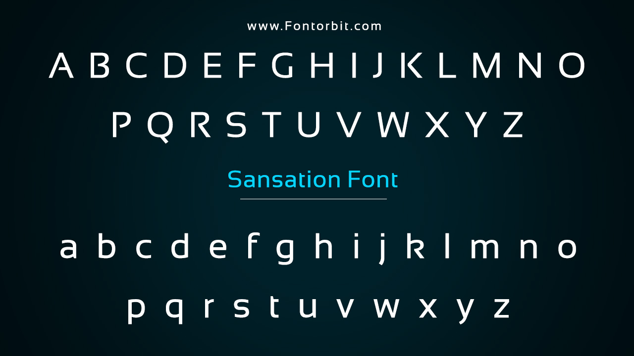 Sansation Font Family Includes