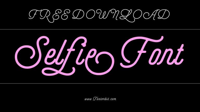 Selfie Font