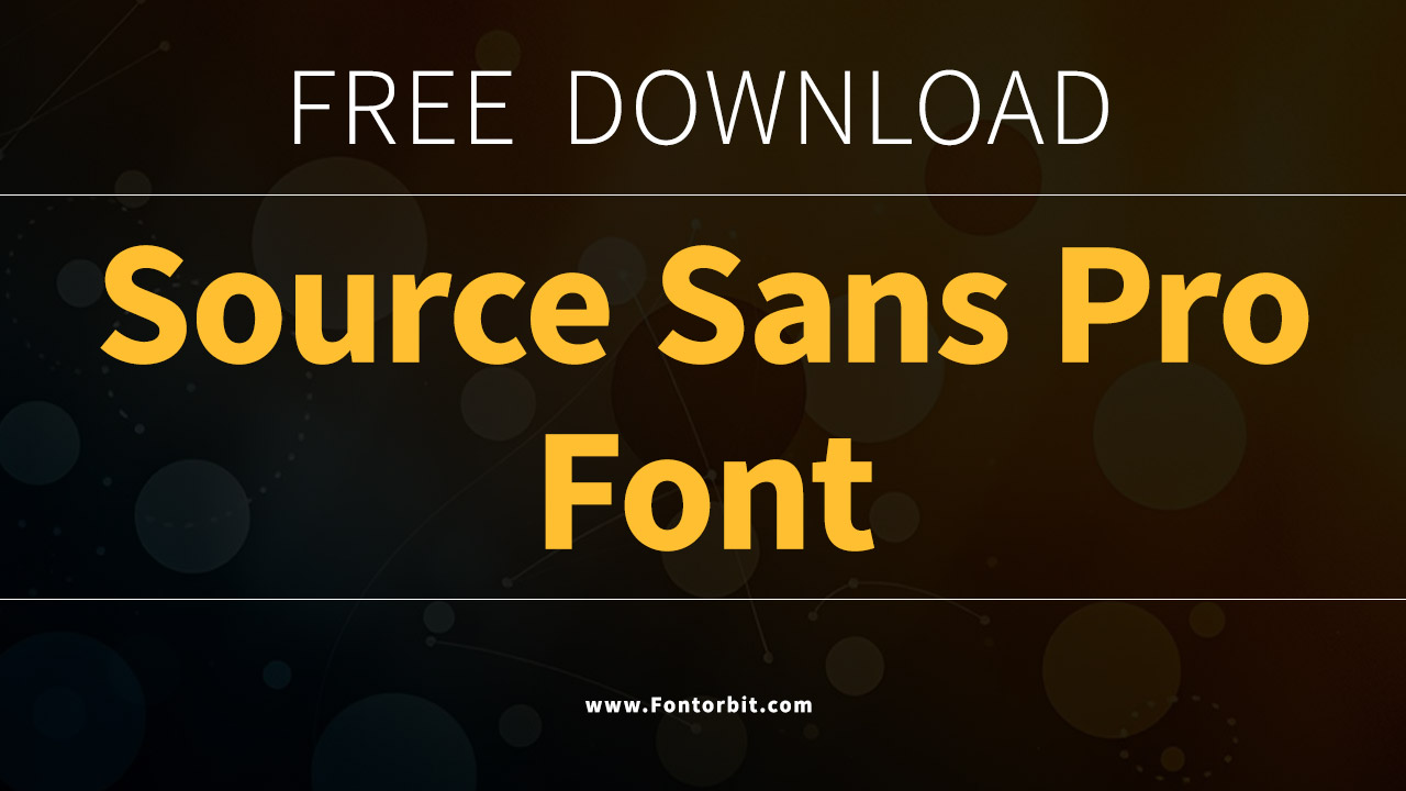Source Sans Pro Font