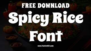 Spicy Rice Font – Bold, Elegant, And Unique Typeface