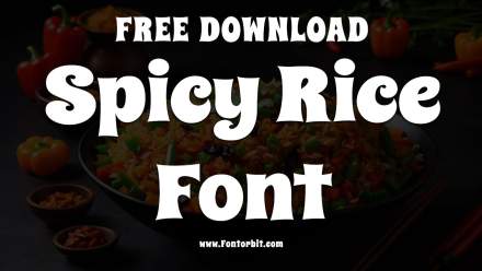 Spicy Rice Font – Bold, Elegant, And Unique Typeface