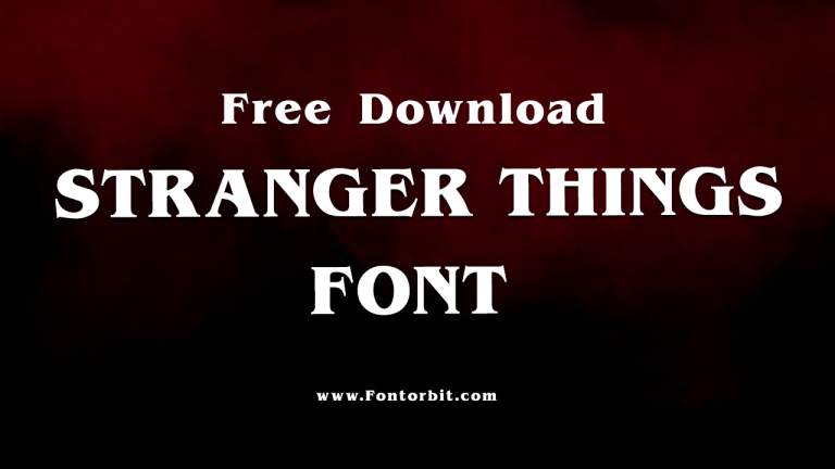 Explore The Stranger Things Font Style For Your Designs