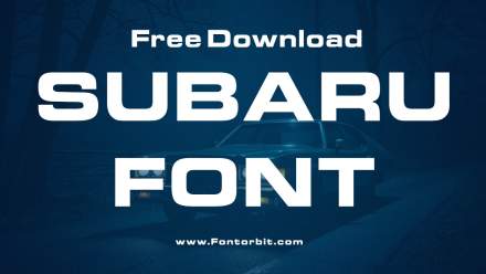 Unleash Creativity With The Unique Subaru Font