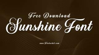 Make Your Message Shine With The Sunshine Font