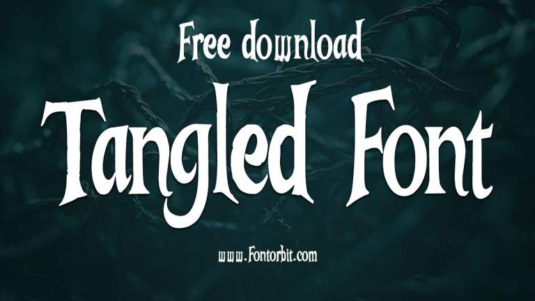 Explore The Unique Style Of Tangled Font