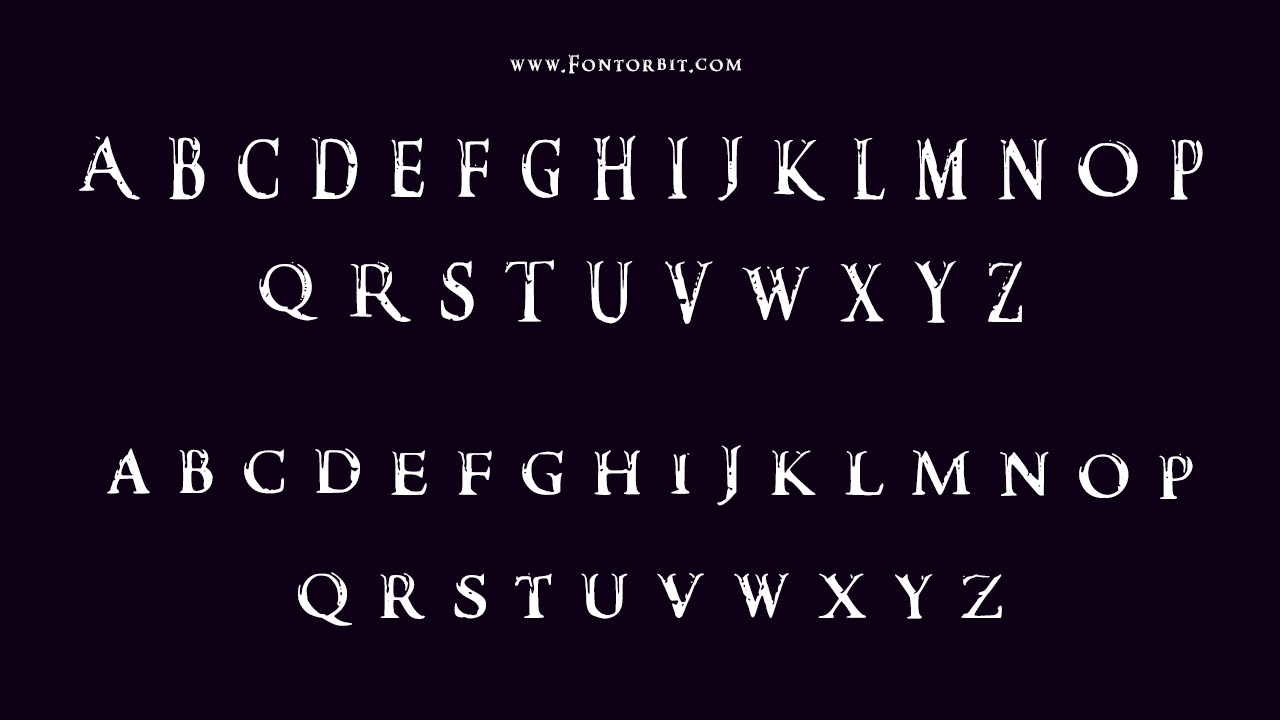 The Darks Skyrim Font Family Includes