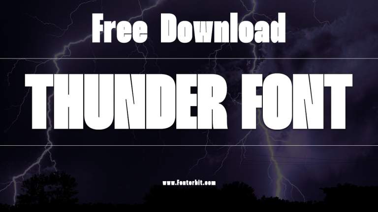 Thunder Font: A Unique Typeface For Dynamic Designs