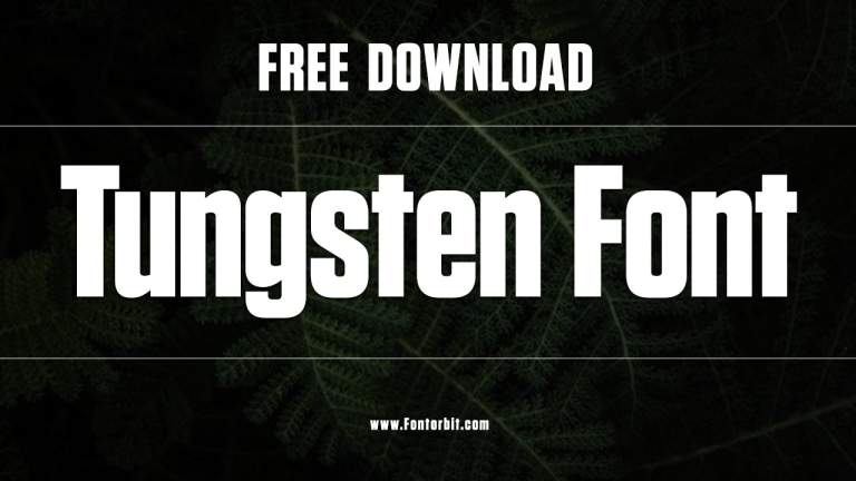 Tungsten Font