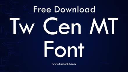 Tw Cen MT Font A Timeless Typeface